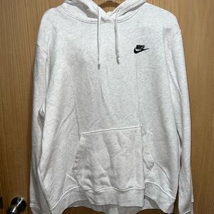 Nike Men's Light Gray Hoodie